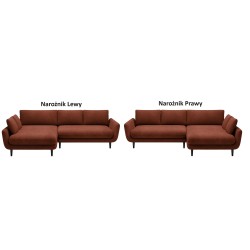 SOLANO Left-Hand Corner Sofa Bed with Storage and Cushions: Element 09 Bordeaux WERSAL SOLANO Left-Hand Corner Sofa Bed with Storage and Cushions: Element 09 Bordeaux WERSAL