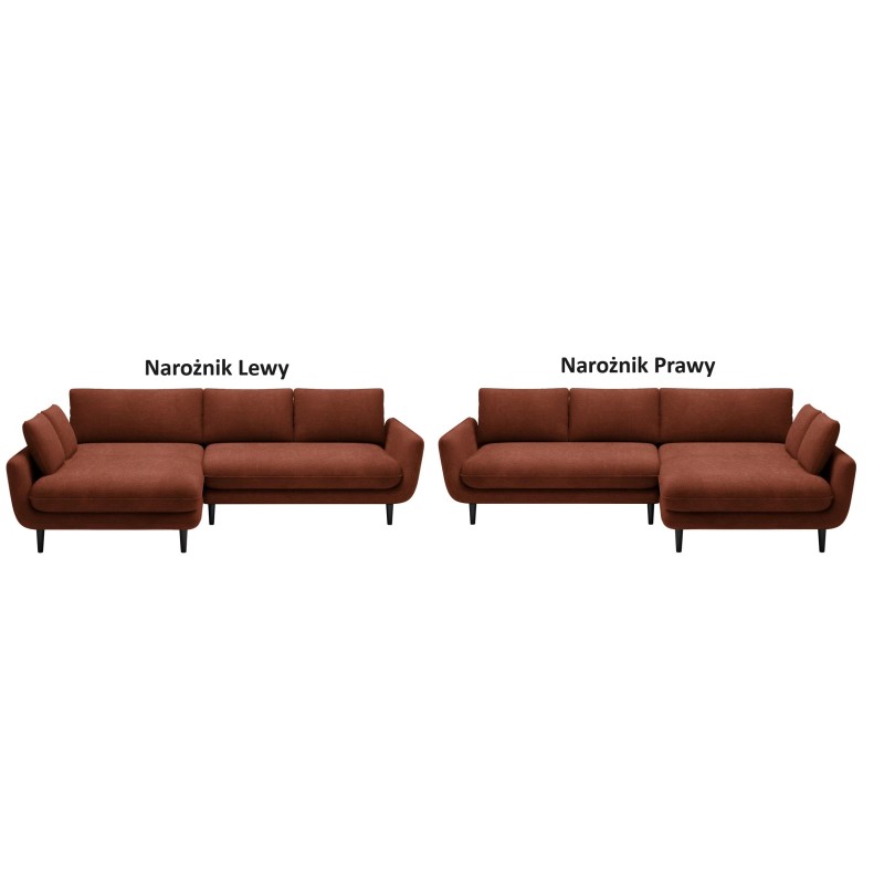 SOLANO Left-Hand Corner Sofa Bed with Storage and Cushions: Element 09 Bordeaux WERSAL SOLANO Left-Hand Corner Sofa Bed with Storage and Cushions: Element 09 Bordeaux WERSAL