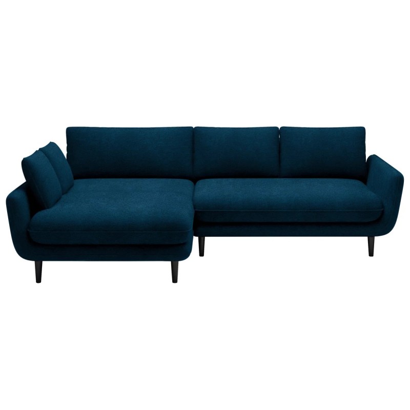 SOLANO Left-Hand Corner Sofa with Sleep Function, Storage Compartment and Cushions, Element 13 Dark Blue VERSAILLES SOLANO Left-Hand Corner Sofa with Sleep Function, Storage Compartment and Cushions, Element 13 Dark Blue VERSAILLES