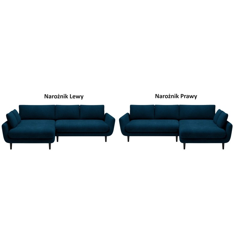 SOLANO Left-Hand Corner Sofa with Sleep Function, Storage Compartment and Cushions, Element 13 Dark Blue VERSAILLES SOLANO Left-Hand Corner Sofa with Sleep Function, Storage Compartment and Cushions, Element 13 Dark Blue VERSAILLES