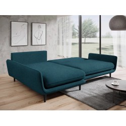 SOLANO Left-Handed Corner Sofa with Sleep Function, Storage, and Cushions, Element 14 Blue VERSAILLES SOLANO Left-Handed Corner Sofa with Sleep Function, Storage, and Cushions, Element 14 Blue VERSAILLES