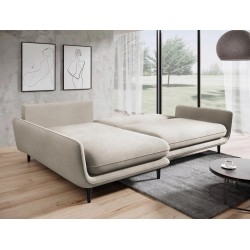 SOLANO Left-Handed Corner Sofa with Sleep Function, Storage Compartment and Cushions, Element 17 Beige VERSAILLES SOLANO Left-Handed Corner Sofa with Sleep Function, Storage Compartment and Cushions, Element 17 Beige VERSAILLES