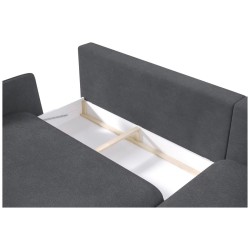 SOLANO Left-Handed Corner Sofa with Sleep Function, Storage and Cushions, Element 22 Dark Grey VERSAILLES SOLANO Left-Handed Corner Sofa with Sleep Function, Storage and Cushions, Element 22 Dark Grey VERSAILLES