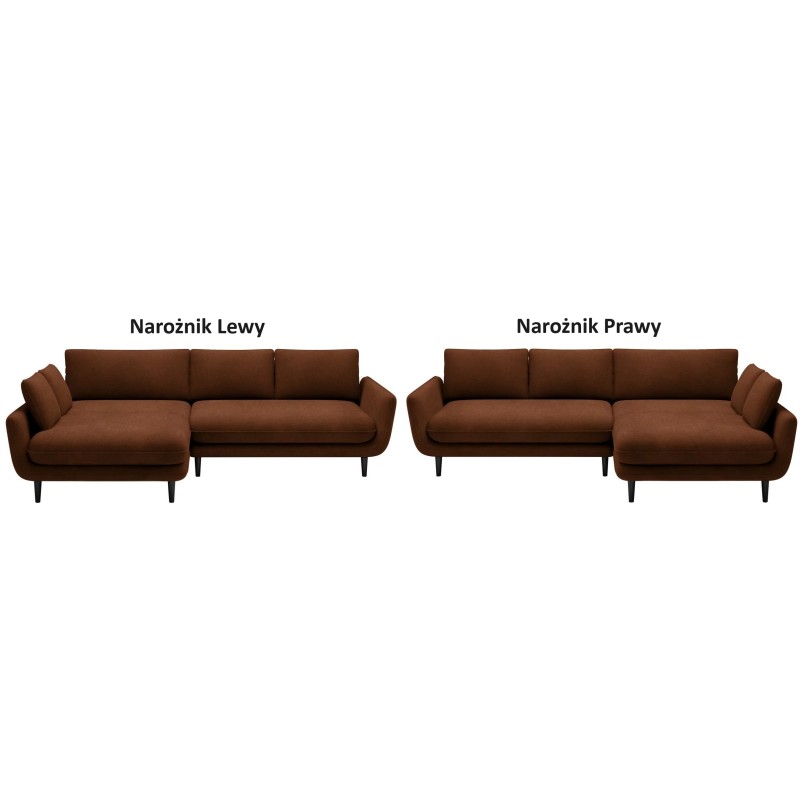 SOLANO Right-Hand Corner Sofa with Sleep Function, Storage and Pillows, Copper Element 07 VERSAILLES SOLANO Right-Hand Corner Sofa with Sleep Function, Storage and Pillows, Copper Element 07 VERSAILLES