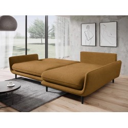SOLANO Right-Hand Corner Sofa with Sleep Function, Storage Compartment and Pillows, Element 08 Golden VERSAILLES SOLANO Right-Hand Corner Sofa with Sleep Function, Storage Compartment and Pillows, Element 08 Golden VERSAILLES