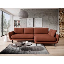 SOLANO Right-Hand Corner Sofa with Sleep Function, Storage Compartment, and Cushions, Element 09 Bordeaux VERSAILLES SOLANO Right-Hand Corner Sofa with Sleep Function, Storage Compartment, and Cushions, Element 09 Bordeaux VERSAILLES