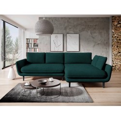 SOLANO Right-Hand Corner Sofa with Sleeping Function, Storage Compartment and Cushions, Element 12 Sea Green VERSAILLES SOLANO Right-Hand Corner Sofa with Sleeping Function, Storage Compartment and Cushions, Element 12 Sea Green VERSAILLES