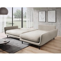 SOLANO Right-Handed Corner Sofa with Sleep Function, Storage Compartment and Cushions, Element 17 Beige VERSAILLES Edition SOLANO Right-Handed Corner Sofa with Sleep Function, Storage Compartment and Cushions, Element 17 Beige VERSAILLES Edition