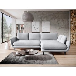 "SOLANO Right-Hand Corner Sofa with Sleep Function, Storage and Cushions, Element 24 Light Grey VERSAILLES Edition" "SOLANO Right-Hand Corner Sofa with Sleep Function, Storage and Cushions, Element 24 Light Grey VERSAILLES Edition"