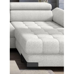 SELVA XL Left-Handed Corner Sofa with Sleep Function and AUSTIN 05 Light Brown Storage Compartment WERSAL SELVA XL Left-Handed Corner Sofa with Sleep Function and AUSTIN 05 Light Brown Storage Compartment WERSAL