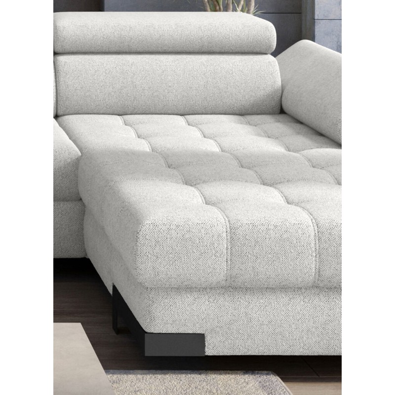 SELVA XL Left-Handed Corner Sofa with Sleep Function and AUSTIN 05 Light Brown Storage Compartment WERSAL SELVA XL Left-Handed Corner Sofa with Sleep Function and AUSTIN 05 Light Brown Storage Compartment WERSAL