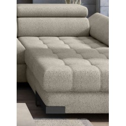 SELVA XL Left-Handed Corner Sofa with Sleep Function and AUSTIN 12 Green Storage Compartment WERSAL SELVA XL Left-Handed Corner Sofa with Sleep Function and AUSTIN 12 Green Storage Compartment WERSAL