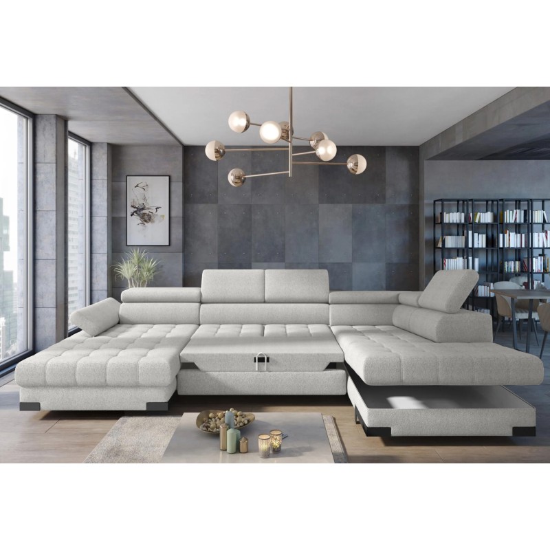SELVA XL Left-Handed Corner Sofa with Sleep Function and AUSTIN 20 Anthracite Storage Compartment WERSAL SELVA XL Left-Handed Corner Sofa with Sleep Function and AUSTIN 20 Anthracite Storage Compartment WERSAL
