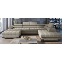 SELVA XL Left-Handed Corner Sofa with Sleeping Function and AUSTIN 21 Graphite Storage Compartment WERSAL SELVA XL Left-Handed Corner Sofa with Sleeping Function and AUSTIN 21 Graphite Storage Compartment WERSAL