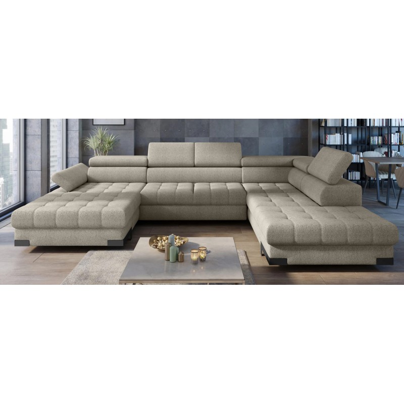 SELVA XL Left-Handed Corner Sofa with Sleeping Function and AUSTIN 21 Graphite Storage Compartment WERSAL SELVA XL Left-Handed Corner Sofa with Sleeping Function and AUSTIN 21 Graphite Storage Compartment WERSAL