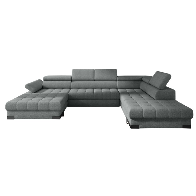 SELVA XL Right-Handed Corner Sofa with Sleep Function and AUSTIN 05 Light Brown Storage Compartment WERSAL SELVA XL Right-Handed Corner Sofa with Sleep Function and AUSTIN 05 Light Brown Storage Compartment WERSAL