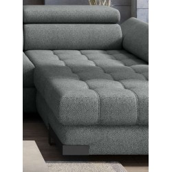 SELVA XL Right-Handed Corner Sofa with Sleep Function and AUSTIN 05 Light Brown Storage Compartment WERSAL SELVA XL Right-Handed Corner Sofa with Sleep Function and AUSTIN 05 Light Brown Storage Compartment WERSAL