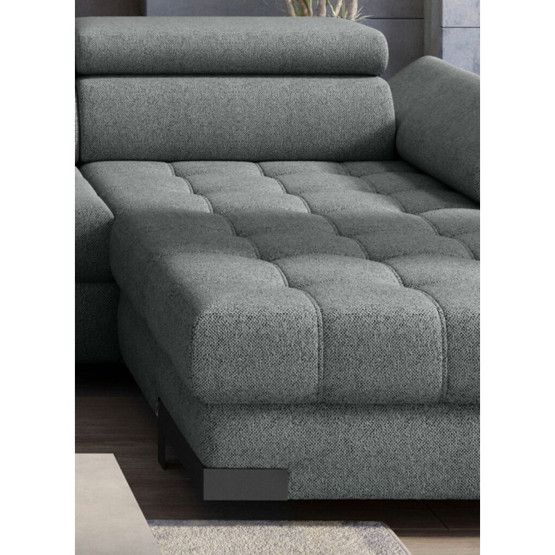 SELVA XL Right-Handed Corner Sofa with Sleep Function and AUSTIN 05 Light Brown Storage Compartment WERSAL SELVA XL Right-Handed Corner Sofa with Sleep Function and AUSTIN 05 Light Brown Storage Compartment WERSAL