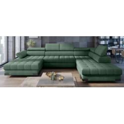 SELVA XL Right-Hand Corner Sofa with Sleep Function and AUSTIN 12 Green Storage Compartment WERSAL SELVA XL Right-Hand Corner Sofa with Sleep Function and AUSTIN 12 Green Storage Compartment WERSAL