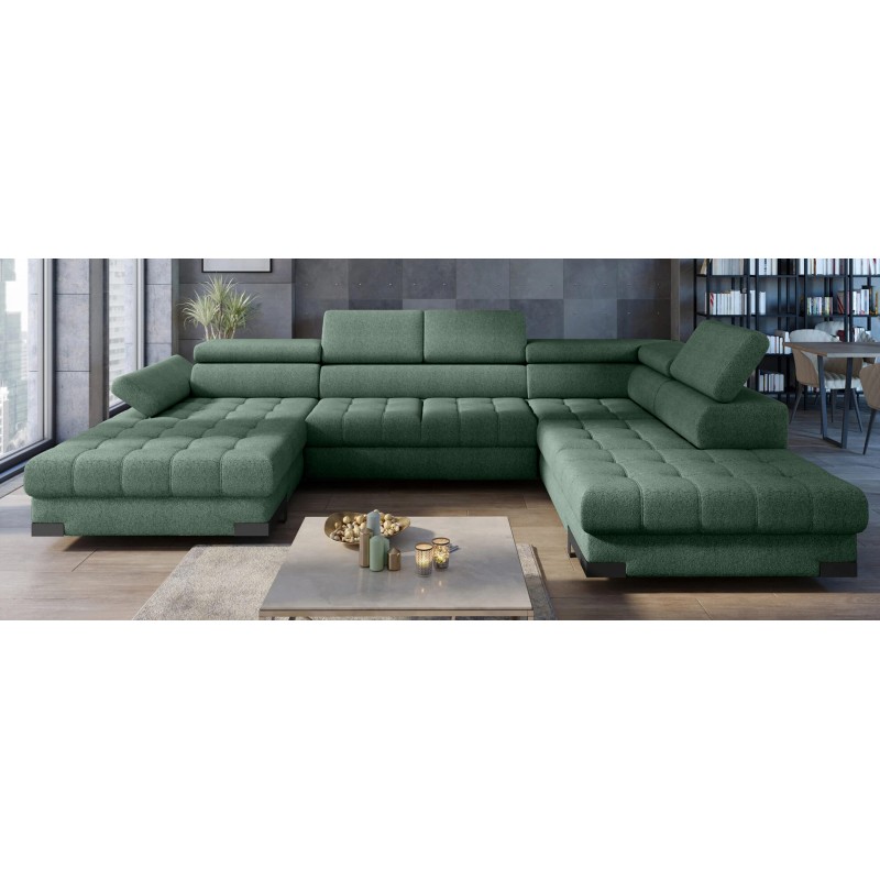 SELVA XL Right-Hand Corner Sofa with Sleep Function and AUSTIN 12 Green Storage Compartment WERSAL SELVA XL Right-Hand Corner Sofa with Sleep Function and AUSTIN 12 Green Storage Compartment WERSAL