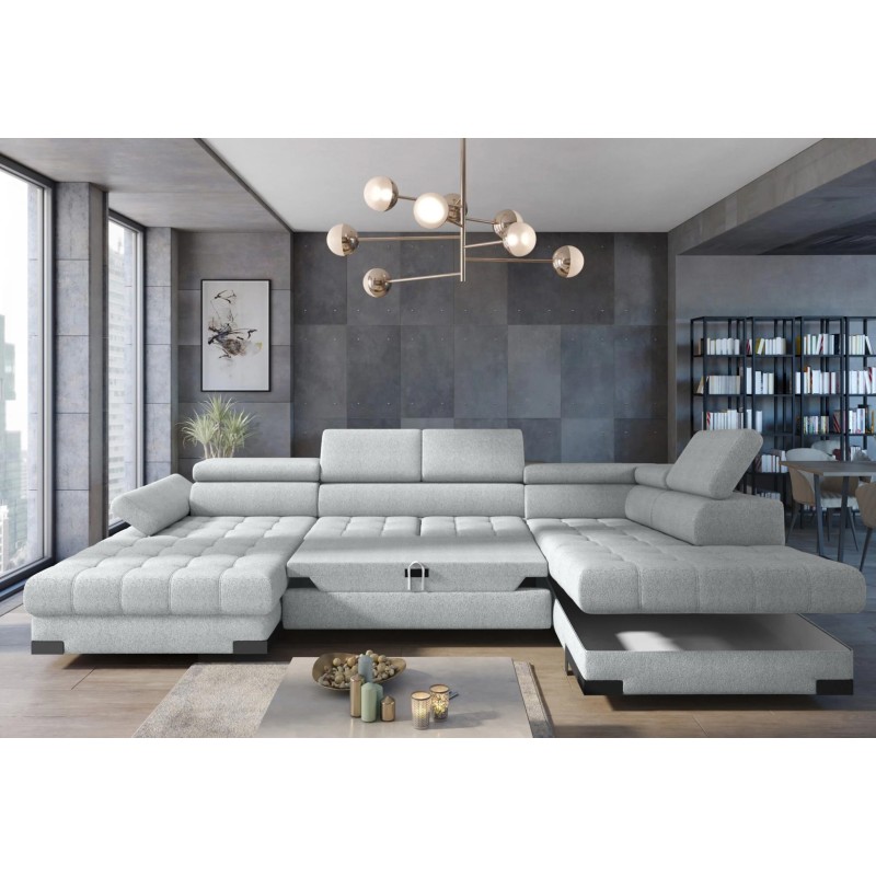 SELVA XL Right-Handed Corner Sofa with Sleep Function and AUSTIN 14 Blue Storage Compartment by WERSAL SELVA XL Right-Handed Corner Sofa with Sleep Function and AUSTIN 14 Blue Storage Compartment by WERSAL