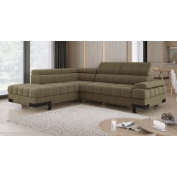SELVA L Left-Handed Corner Sofa with Sleep Function and AUSTIN 12 Green Storage Compartment WERSAL SELVA L Left-Handed Corner Sofa with Sleep Function and AUSTIN 12 Green Storage Compartment WERSAL