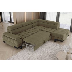 Luxurious Comfort with Style – SELVA L Right-Handed Corner Sofa with Sleep Function and Storage Compartment Luxurious Comfort with Style – SELVA L Right-Handed Corner Sofa with Sleep Function and Storage Compartment