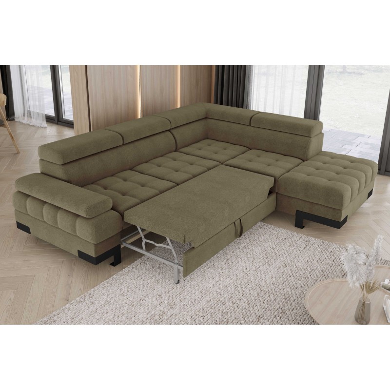 Luxurious Comfort with Style – SELVA L Right-Handed Corner Sofa with Sleep Function and Storage Compartment Luxurious Comfort with Style – SELVA L Right-Handed Corner Sofa with Sleep Function and Storage Compartment