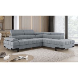 SELVA L Right-Hand Corner Sofa with Sleep Function and AUSTIN 18 Light Grey Storage Compartment WERSAL SELVA L Right-Hand Corner Sofa with Sleep Function and AUSTIN 18 Light Grey Storage Compartment WERSAL