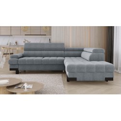 SELVA L Right-Hand Corner Sofa with Sleep Function and AUSTIN 18 Light Grey Storage Compartment WERSAL SELVA L Right-Hand Corner Sofa with Sleep Function and AUSTIN 18 Light Grey Storage Compartment WERSAL