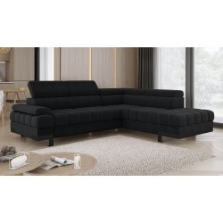 Luxurious and Functional SELVA L Right-Hand Corner Sofa with Sleep Function and Storage Luxurious and Functional SELVA L Right-Hand Corner Sofa with Sleep Function and Storage