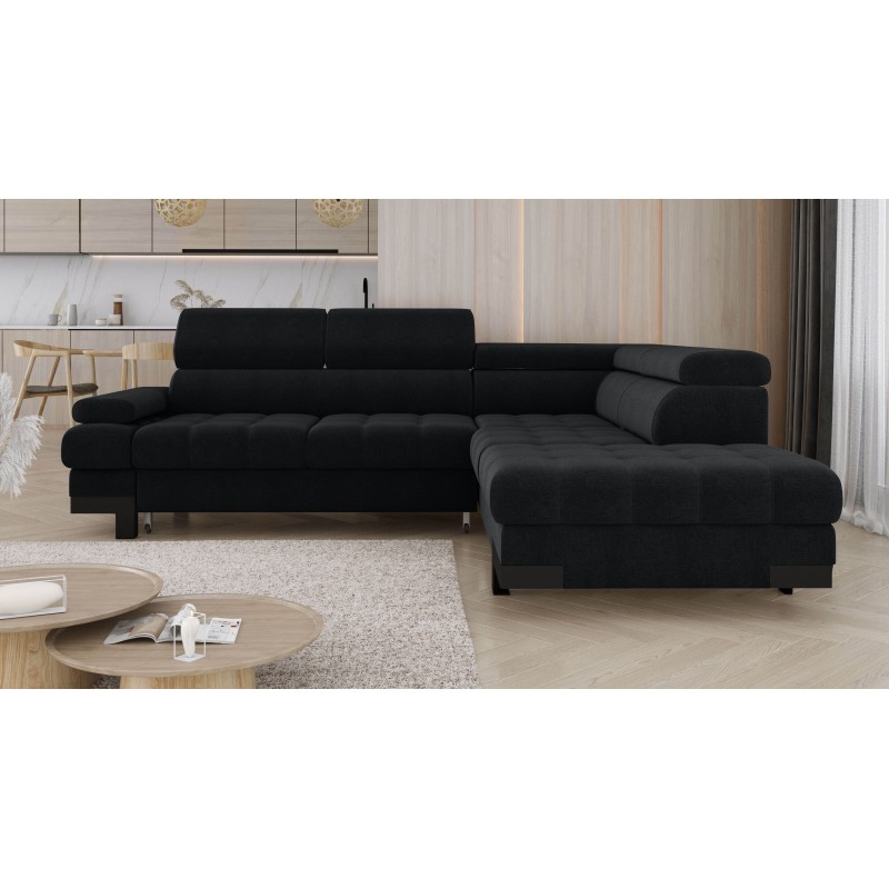Luxurious and Functional SELVA L Right-Hand Corner Sofa with Sleep Function and Storage Luxurious and Functional SELVA L Right-Hand Corner Sofa with Sleep Function and Storage