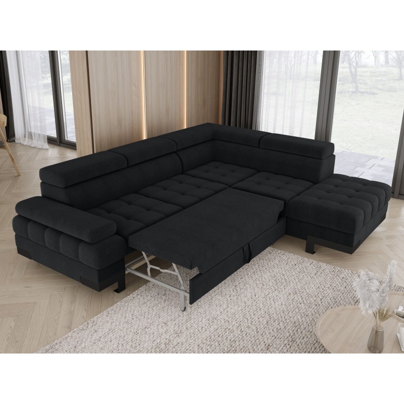 Luxurious and Functional SELVA L Right-Hand Corner Sofa with Sleep Function and Storage Luxurious and Functional SELVA L Right-Hand Corner Sofa with Sleep Function and Storage