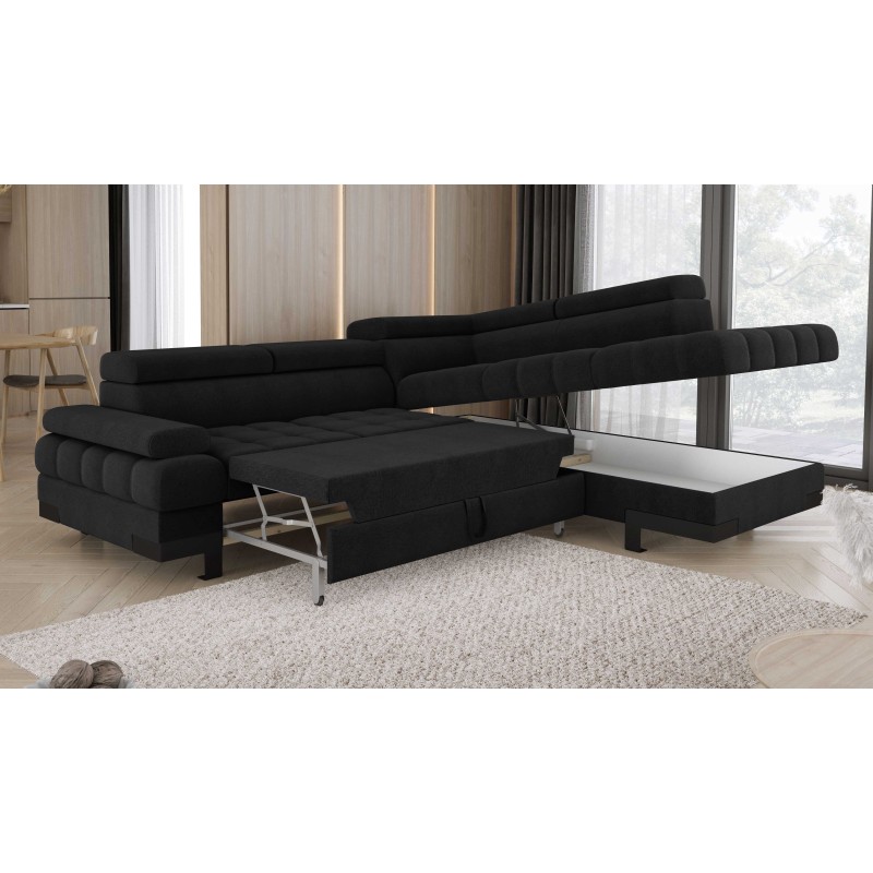 Luxurious and Functional SELVA L Right-Hand Corner Sofa with Sleep Function and Storage Luxurious and Functional SELVA L Right-Hand Corner Sofa with Sleep Function and Storage