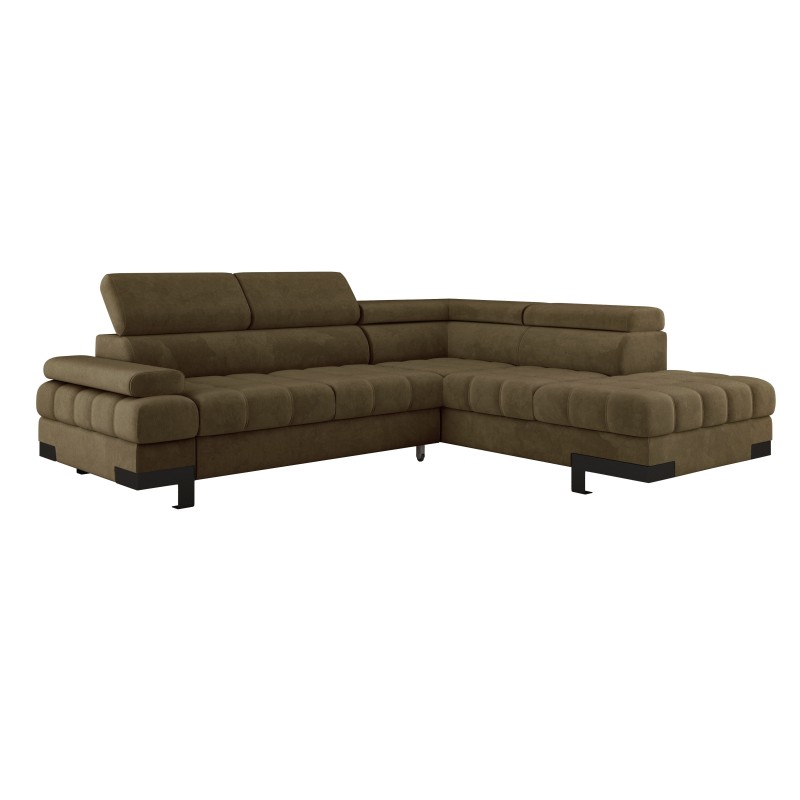 SELVA L Right-Handed Corner Sofa with Sleep Function and SALVADOR 10 Olive Storage Compartment - VERSAILLES Edition SELVA L Right-Handed Corner Sofa with Sleep Function and SALVADOR 10 Olive Storage Compartment - VERSAILLES Edition