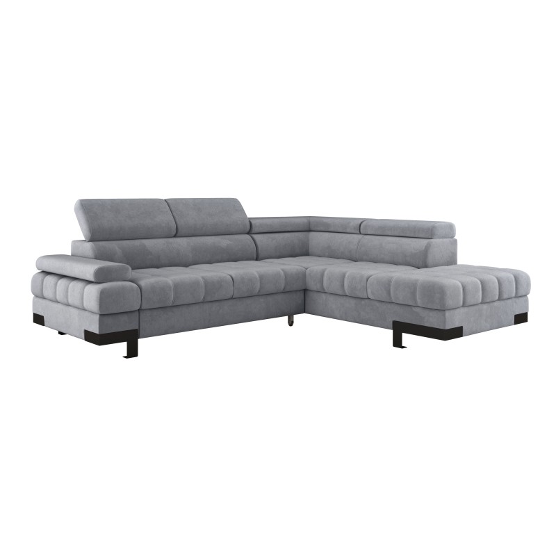 SELVA L Right-Hand Corner Sofa with Sleep Function and SALVADOR 14 Light Grey Storage Unit WERSAL SELVA L Right-Hand Corner Sofa with Sleep Function and SALVADOR 14 Light Grey Storage Unit WERSAL