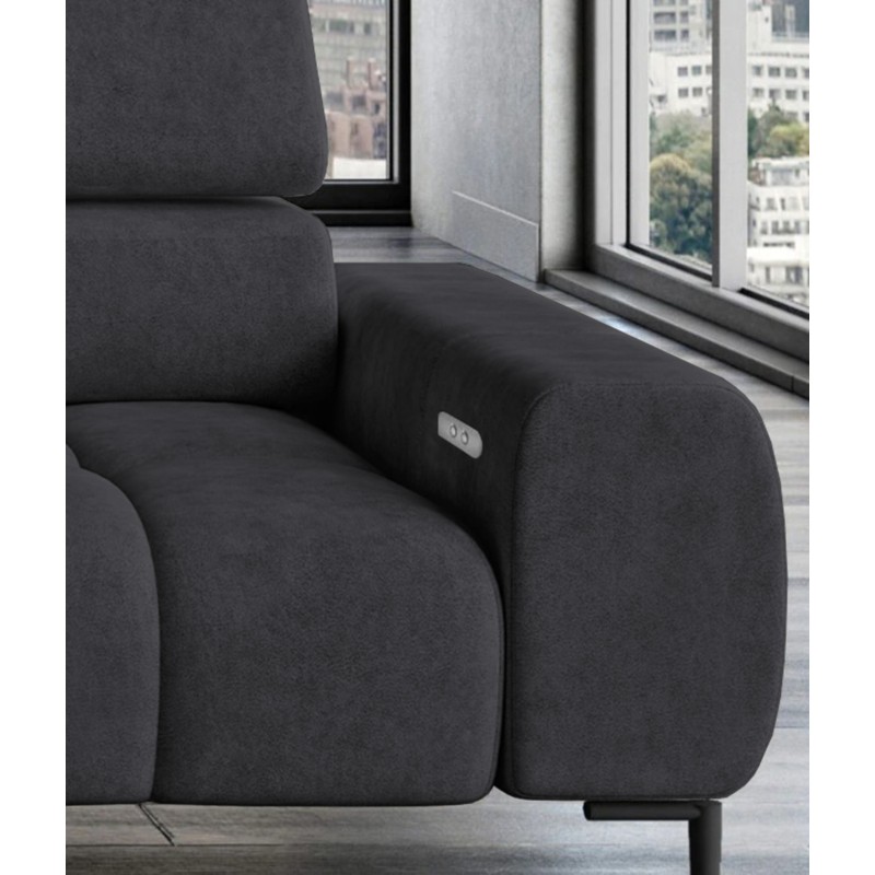 PLAZA Mini Free-standing Left-hand Corner Sofa in Monolith 97 Versailles PLAZA Mini Free-standing Left-hand Corner Sofa in Monolith 97 Versailles