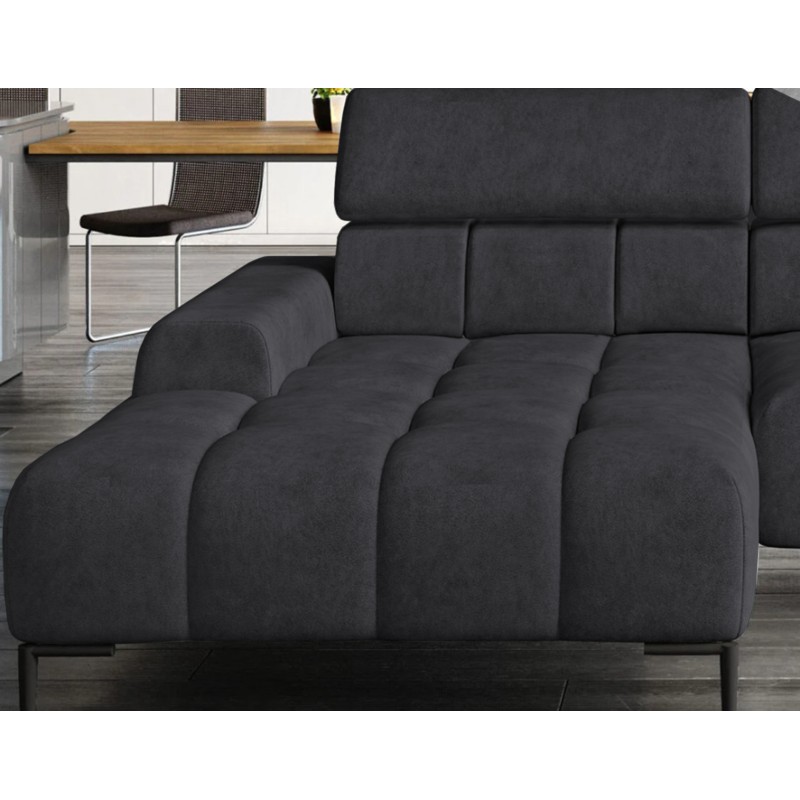 PLAZA Mini Free-standing Left-hand Corner Sofa in Monolith 97 Versailles PLAZA Mini Free-standing Left-hand Corner Sofa in Monolith 97 Versailles