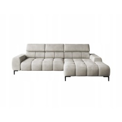 PLAZA Mini Freestanding Right-Handed Corner Sofa in Monolith 02 VERSAILLES