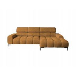 PLAZA Mini Freestanding Right-Handed Corner Sofa in Monolith 48 Versailles