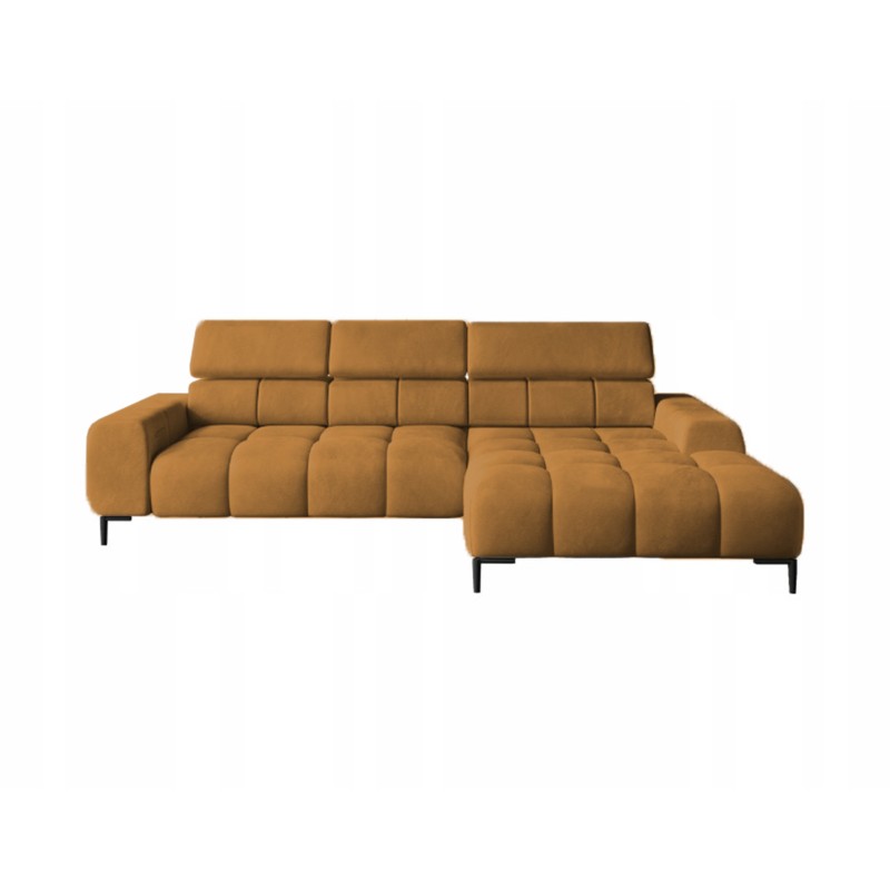 PLAZA Mini Freestanding Right-Handed Corner Sofa in Monolith 48 Versailles PLAZA Mini Freestanding Right-Handed Corner Sofa in Monolith 48 Versailles