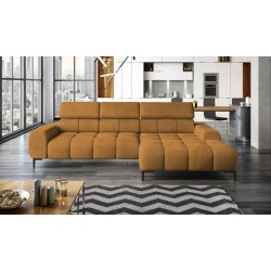 PLAZA Mini Freestanding Right-Handed Corner Sofa in Monolith 48 Versailles PLAZA Mini Freestanding Right-Handed Corner Sofa in Monolith 48 Versailles