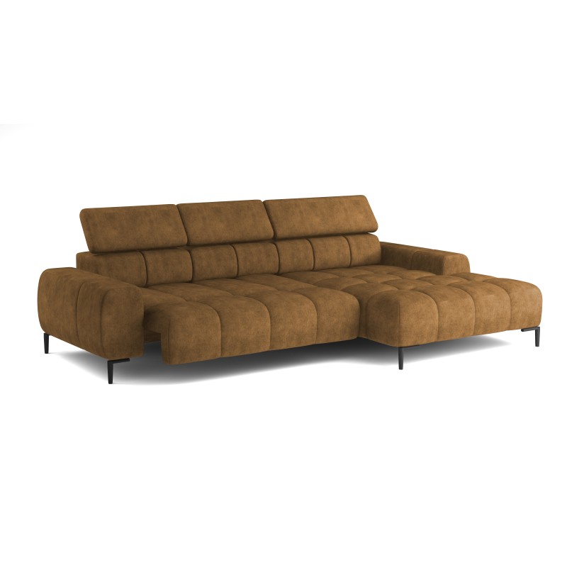 PLAZA Mini Freestanding Right-Handed Corner Sofa in Monolith 48 Versailles PLAZA Mini Freestanding Right-Handed Corner Sofa in Monolith 48 Versailles