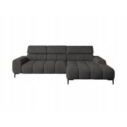 PLAZA Mini Free-standing Right-facing Corner Sofa in Monolith 95 Versailles