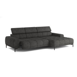 PLAZA Mini Free-standing Right-facing Corner Sofa in Monolith 95 Versailles PLAZA Mini Free-standing Right-facing Corner Sofa in Monolith 95 Versailles