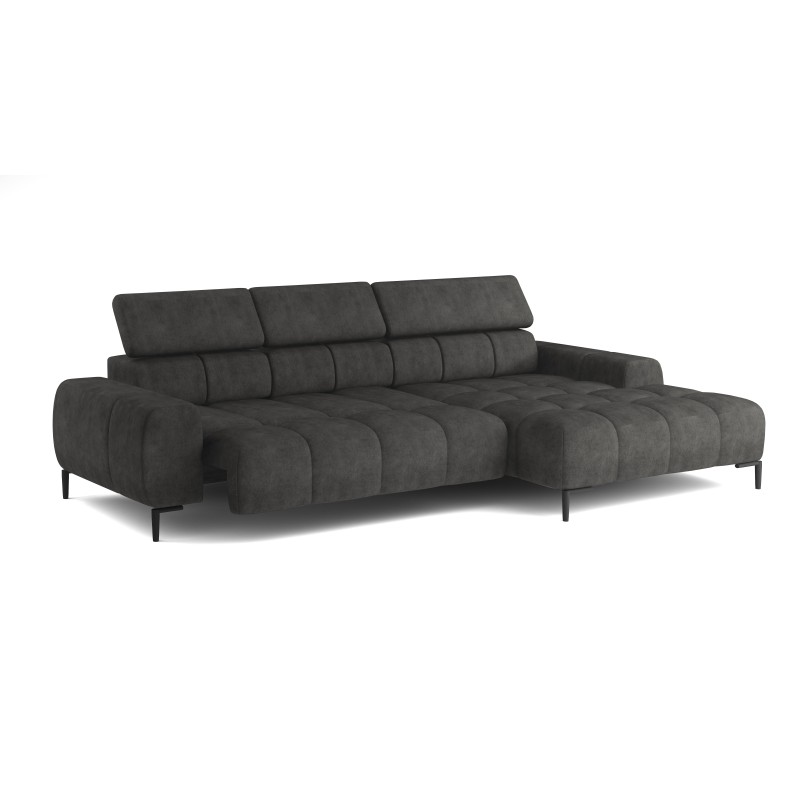 PLAZA Mini Free-standing Right-facing Corner Sofa in Monolith 95 Versailles PLAZA Mini Free-standing Right-facing Corner Sofa in Monolith 95 Versailles