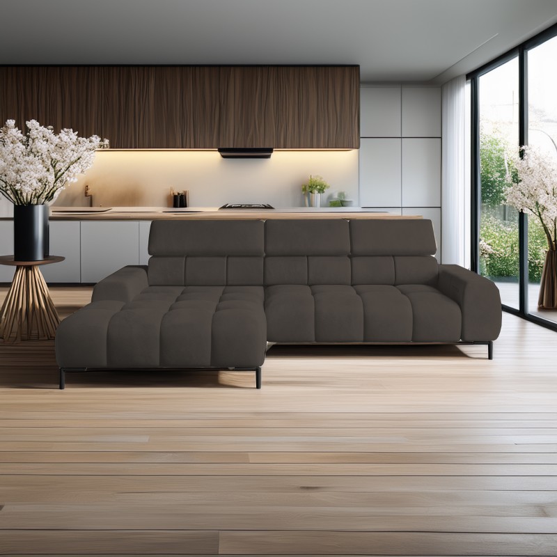 PLAZA Mini Free-Standing Left-Handed Corner Sofa in Solar 28 Versailles PLAZA Mini Free-Standing Left-Handed Corner Sofa in Solar 28 Versailles
