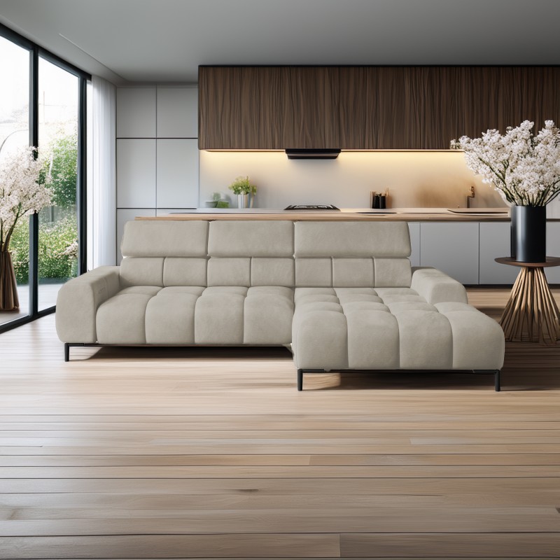 PLAZA Mini Freestanding Right-Hand Corner Sofa in Solar 16 Versailles: Modern Comfort Redefined PLAZA Mini Freestanding Right-Hand Corner Sofa in Solar 16 Versailles: Modern Comfort Redefined