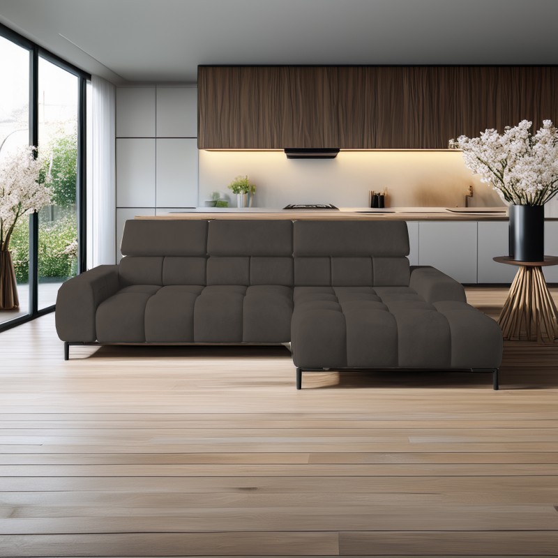 PLAZA Mini Free-Standing Right-Hand Corner Sofa in Solar 28 Versailles PLAZA Mini Free-Standing Right-Hand Corner Sofa in Solar 28 Versailles