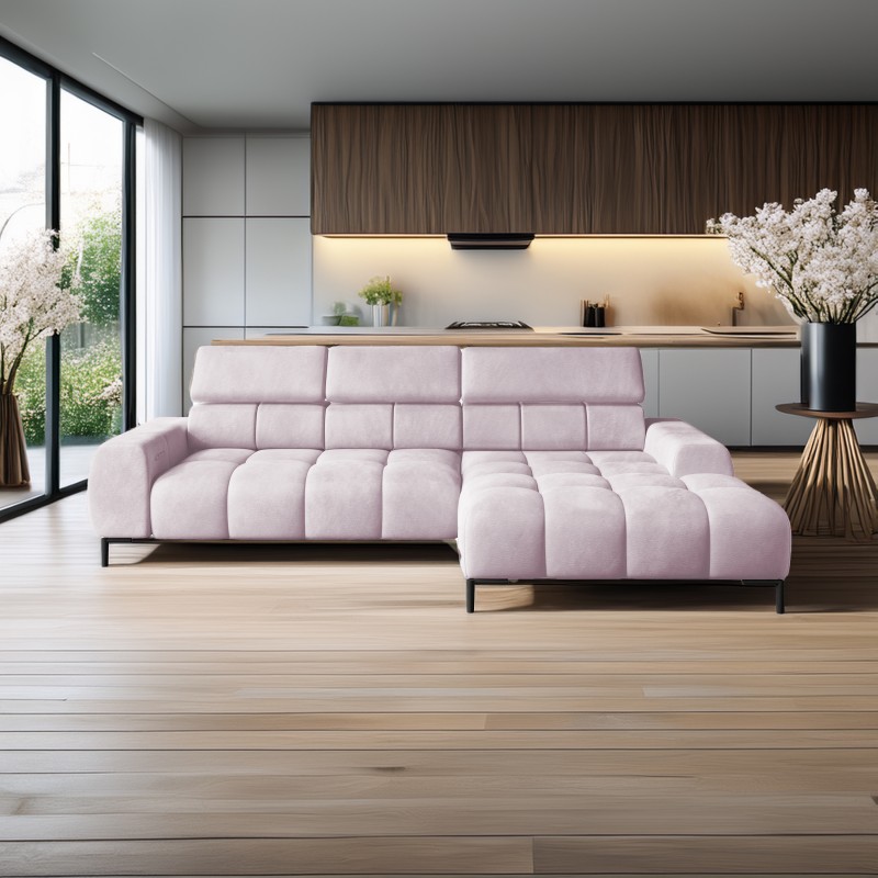 Luxurious PLAZA Mini Free-Standing Corner Sofa in Solar 61 VERSAILLES Luxurious PLAZA Mini Free-Standing Corner Sofa in Solar 61 VERSAILLES